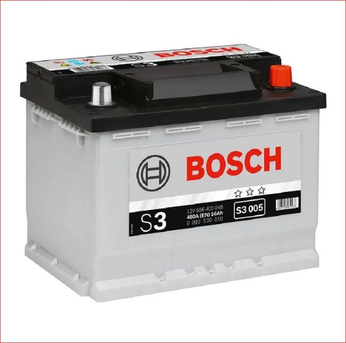 Акумулятор Bosch 56Ah S3 Silver (0) 480A 0092S30050