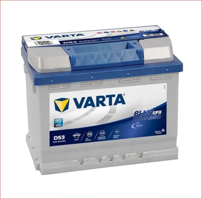 Акумуляторна батарея Varta EFB Start Stop 60Ah 560A (D53) 560500056