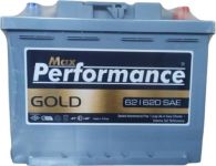 Акумулятор MAX PERFORMANCE GOLD 6СТ- 62Ah 620A R Автомобільний АКБ Кислотний Турция