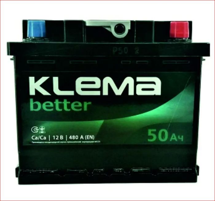 Аккумулятор Klema better 6CT-50-1 50Ah 480A L+1