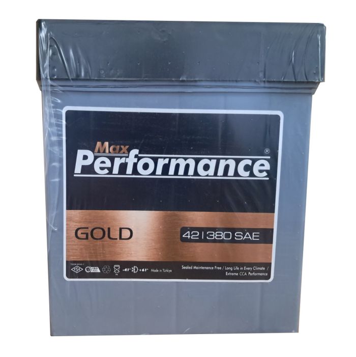 Аккумулятор MAX PERFORMANCE GOLD Jp 6СТ- 42Ah 380A L